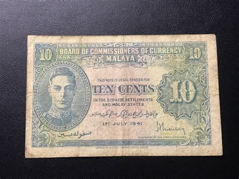 Malaya Cents King George Vi Kgvi Bococ Straits Settlements Duit