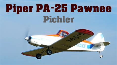 Piper Pa Pawnee Pichler Scale Rc Airplane K Youtube