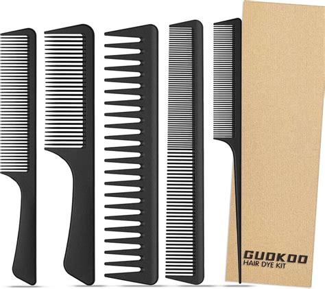 Guokoo Hairdressing Combs Set 5pcs Hair Combs Hair Brushes Anti