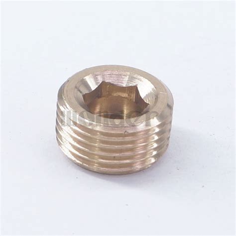 Bspp Male Brass Countersunk Plug Internal Hex Head Socket