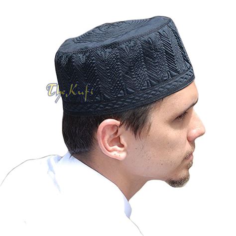 This Item Ship From Indonesia Black Muslim Kufi Prayer Hats A Unique