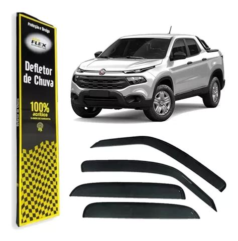 Calha De Chuva Fiat Toro 2016 2017 2018 2019 2020 4 Portas