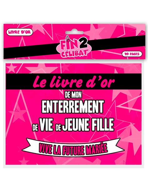 Livre Dor Enterrement De Vie De Jeune Fille 23 X 24 Cm Vegaooparty