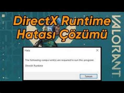 VALORANT the following components are required to run this program ...
