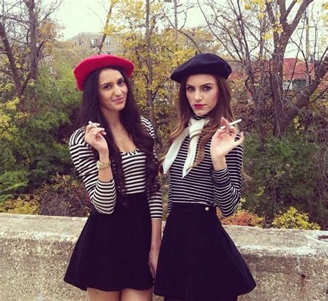 French Girls Outfit American Apparel Cute Couple Halloween Costumes Girl Costumes Mime