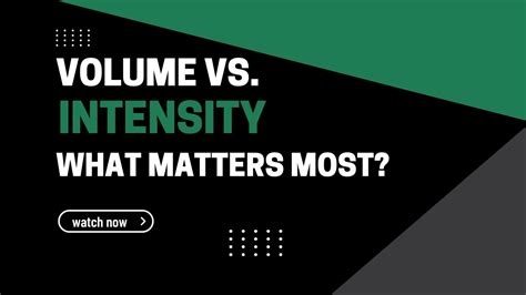 Volume Vs Intensity YouTube