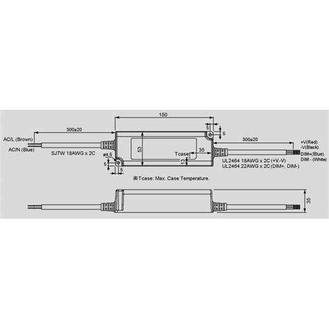 PWM 40 36 Mean Well LED Drivers 40W Elpro Elektronik