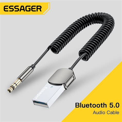 Essager Bluetooth Audio Receiver Dongle Usb To Mm Jack Car Audio Aux