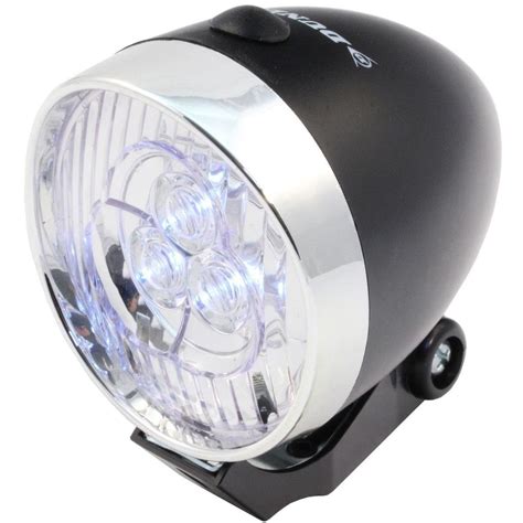 Dunlop Przednia Lampa Rowerowa Retro 3 LED Dunlop Sport Sklep