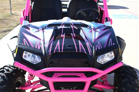 Custom Pink Atv Wrap Heres A Pink Custom Vinyl Wrap We Designed For A Brand New Atv Razor