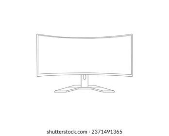 555 Curved Monitor Gaming Images Stock Photos 3D Objects Vectors