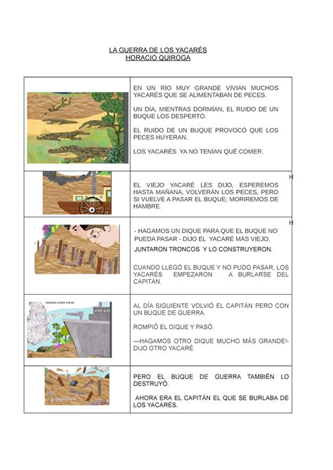 La Guerra De Los Yacar S La Guerra De Los Yacar S Horacio Quiroga En