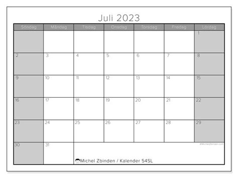 Kalender Juli F R Att Skriva Ut Sl Michel Zbinden Se