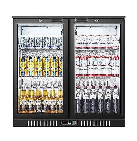 Bodegacooler Back Bar Cooler With Glass Doors Counter Height Beverage