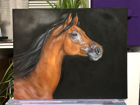 Original Horse Oil Painting Nicolae Art Nicole Smith Artist Etsy Canada