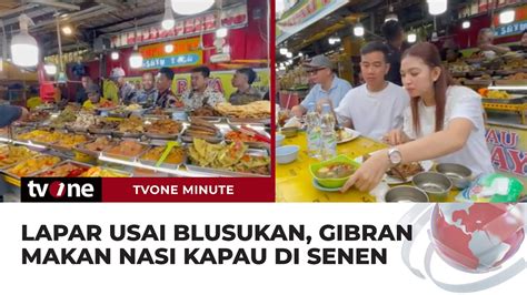 Gibran Jajal Nasi Kapau Di Senen Jakpus Beri Masukan Ini Ke Pedagang