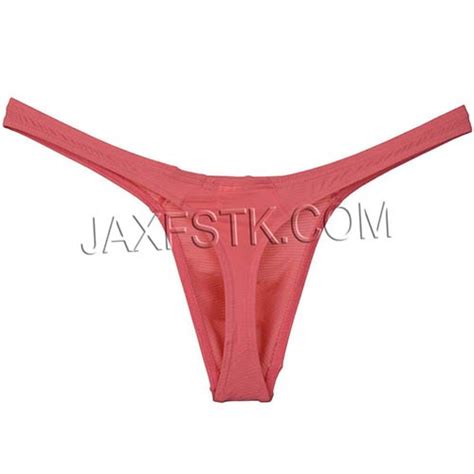 Sexy Ice Silk Tangas Mens Micro T Back Fabric Stretch Thong Sexy