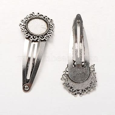 Argent Antique Alliage MAK J002 04AS Accessoires de pince à cheveux