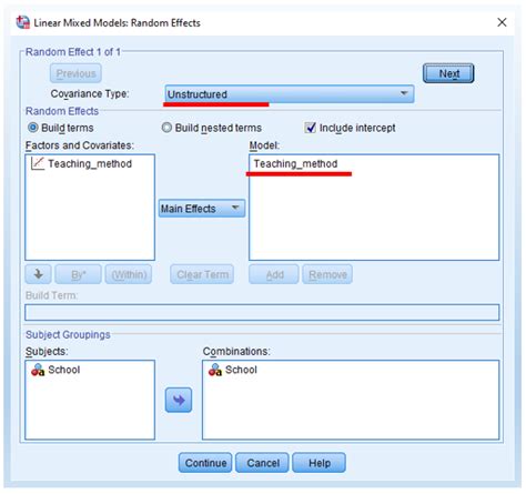 Linear Mixed Models in SPSS