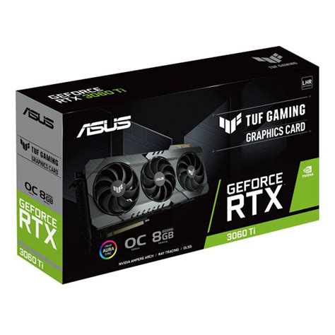 Tarjeta de vídeo ASUS TUF Gaming GeForce RTX 3060 TI OC Edition V2 LHR