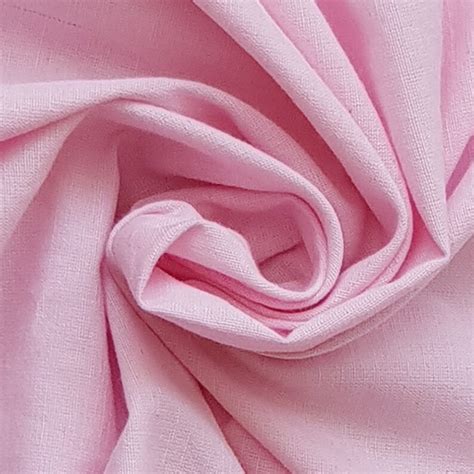 Soft Pink Cotton Linen Fabric By The Yard Decorative Linen Etsy Uk