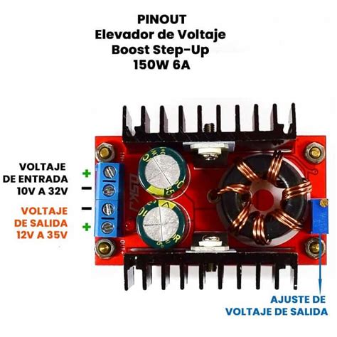 Modulo Elevador De Voltaje W Boost Step Up V Robot Electronica