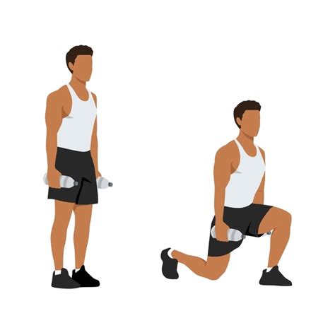 Dumbbell Reverse Lunges Images Stock Photos D Objects Vectors