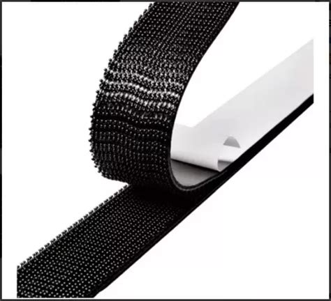 Contactel Tipo Velcro Adherible 20 Mm X 10 Mts Negro MercadoLibre