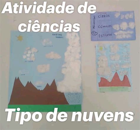 Atividade de ciências Tipo de nuvens Tipos de nuvens Atividades de