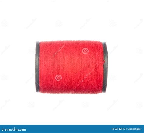 Colourful Red Thread Isolated On White Stock Image Image Of Thread