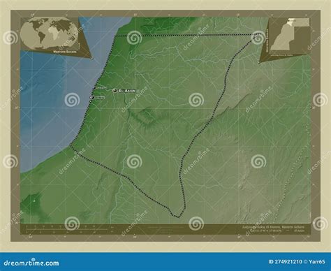 Laayoune Sakia El Hamra Western Sahara Wiki Labelled Points O Stock