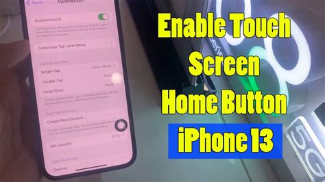 Iphone Iphone Pro How To Enable Touch Screen Home Button On