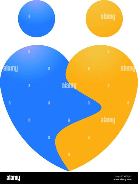 Creative Love Couple Shape Logo Vector Stock Vector Image And Art Alamy