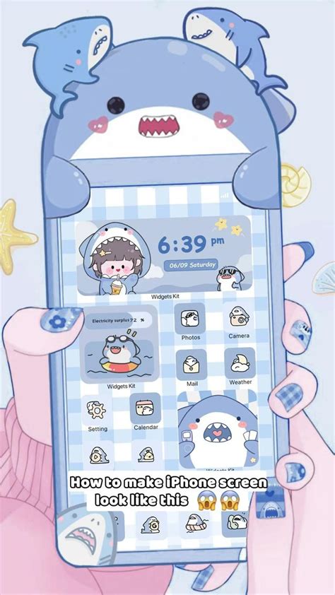 Cute Ios Home Screen And Organize Get Anime Apps Widgets Wallpaper