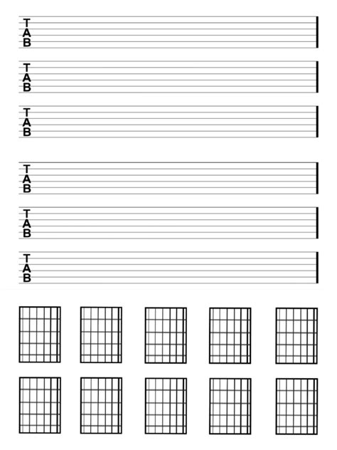 Guitar Tabs Templates | PDF