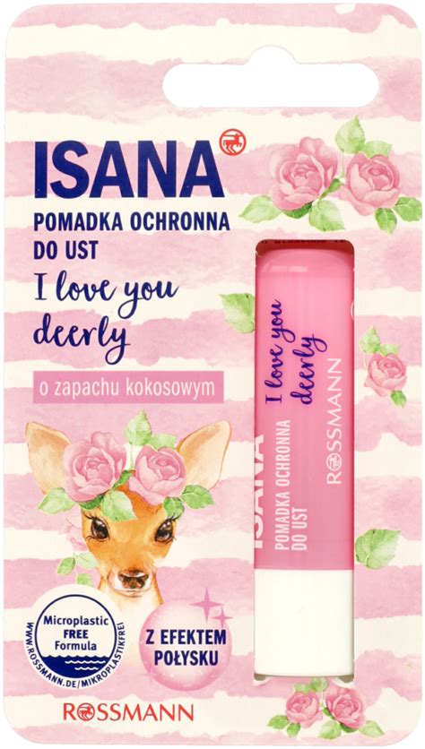 ISANA I Love You Deerly Pomadka Do Ust O Zapachu Kokosowym 4 8 G