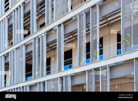 Double Layer Facade Treatment Of A Industrial Building With Stainless