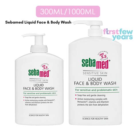 Sebamed Liquid Face And Body Wash 1000ml 300ml For Sensitive Skin Shopee Singapore