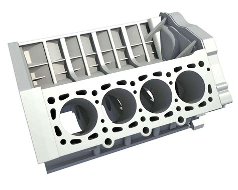 V8 Engine Block - 3D Model by 3D Horse