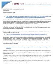 Caso Practico Direccion Estrategica De Proyectos Pdf M Ster En