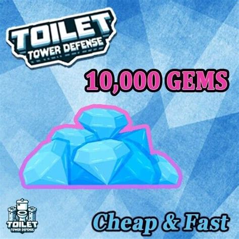 10k Gems 💎 Toilet Tower Defense 💎ttd Gems Cheap And Fast Delivery Ebay