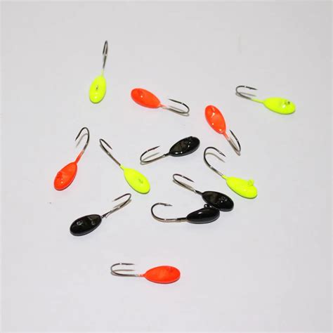 18pcs Lot 1 1g Ice Fishing Hook Small Soft Lure Hook Fishing Accessory