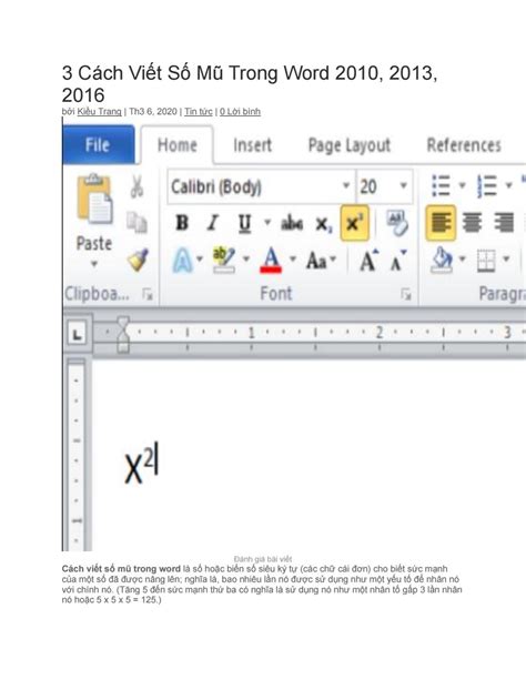 3 Cách Viết Số Mũ Trong Word 2010 2013 2016 by chothuelaptop org Issuu