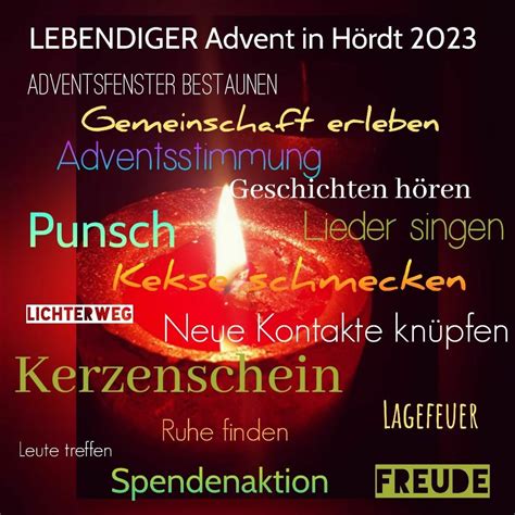 Lebendiger Adventskalender Weihnachten Advent Lebendiger