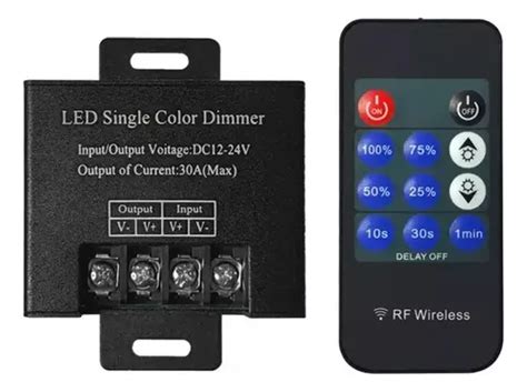 Controlador Tira Neon Led Regulador Intensidad Dimmer Remoto