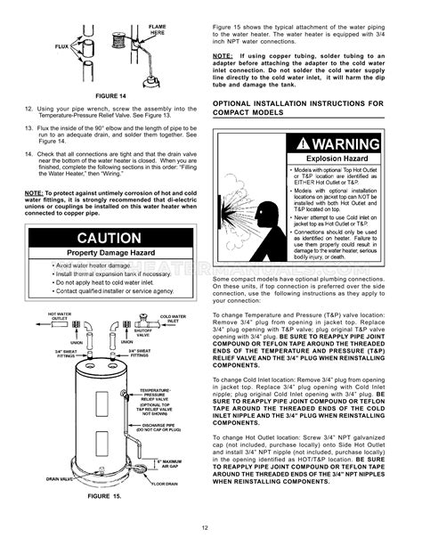 Reliance 6 50 Dort 606 Water Heater Installation And User Manual