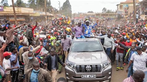 LIVE RAILA ODINGA AND AZIMIO BRIGADES STORMS IMERU COUNTY AHEAD OF