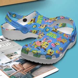 Spongebob Squarepants Bikini Bottom Crocs Comfortable Cartoon Crocs For Adults