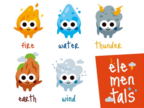 Elemental Characters by Manu on Dribbble