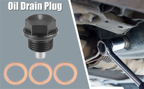 X AUTOHAUX Ölablassschraube mit Dichtring Magnetische Ölablassschraube